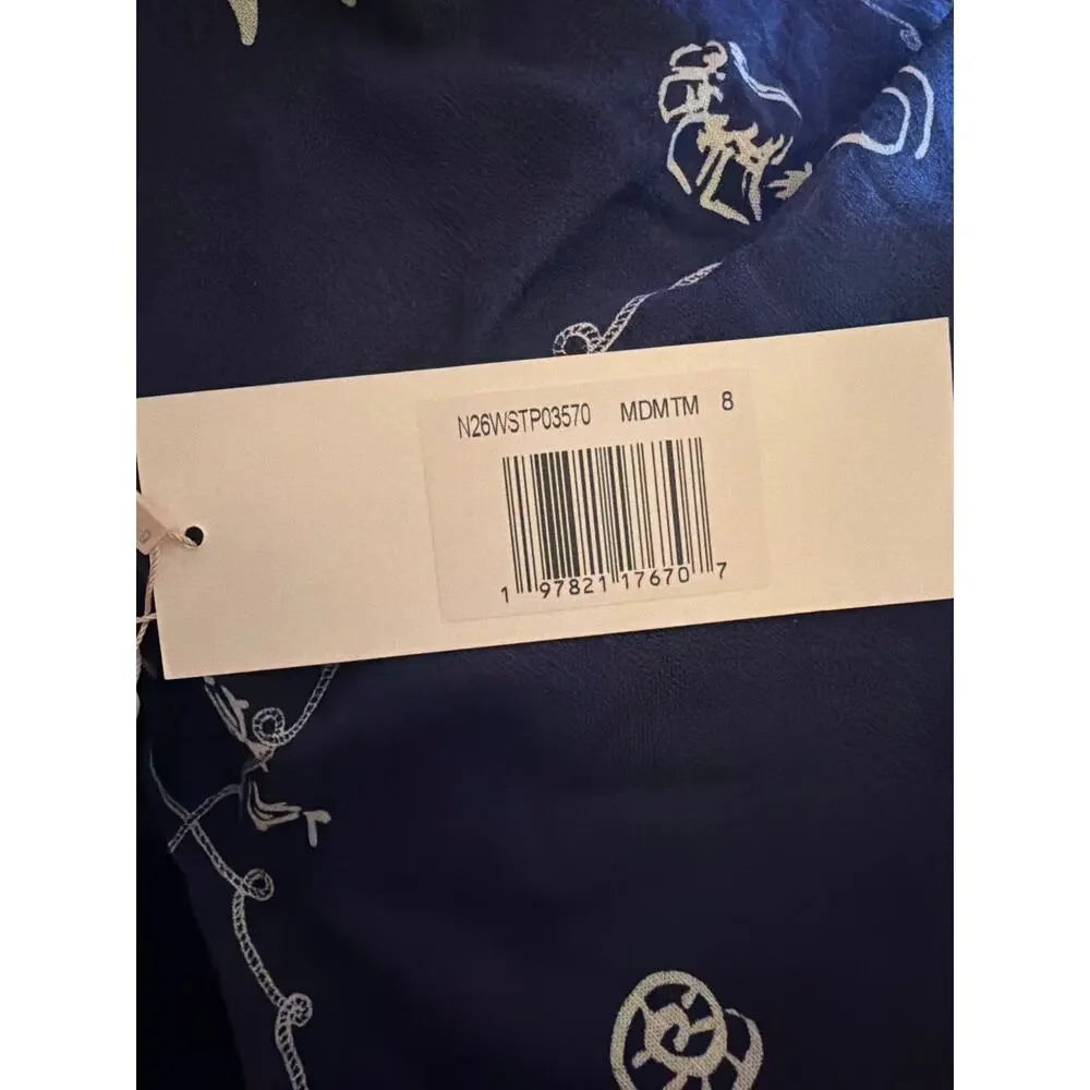 New few moda Anaya Sari set $272 blue size 8